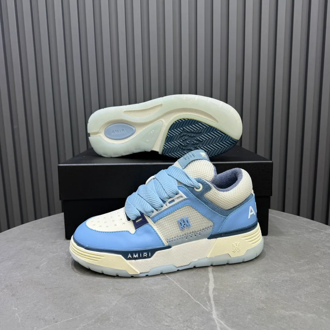 Men's shoes 💰660💰 AMIRI AMIRI trendy brand hot sale 🔥 Available all year round, couples 💑 Official website synchronization Imported fabrics 1⃣️ vs 1⃣️ replica, original factory special original sole, 35-45 (45. non-refundable)